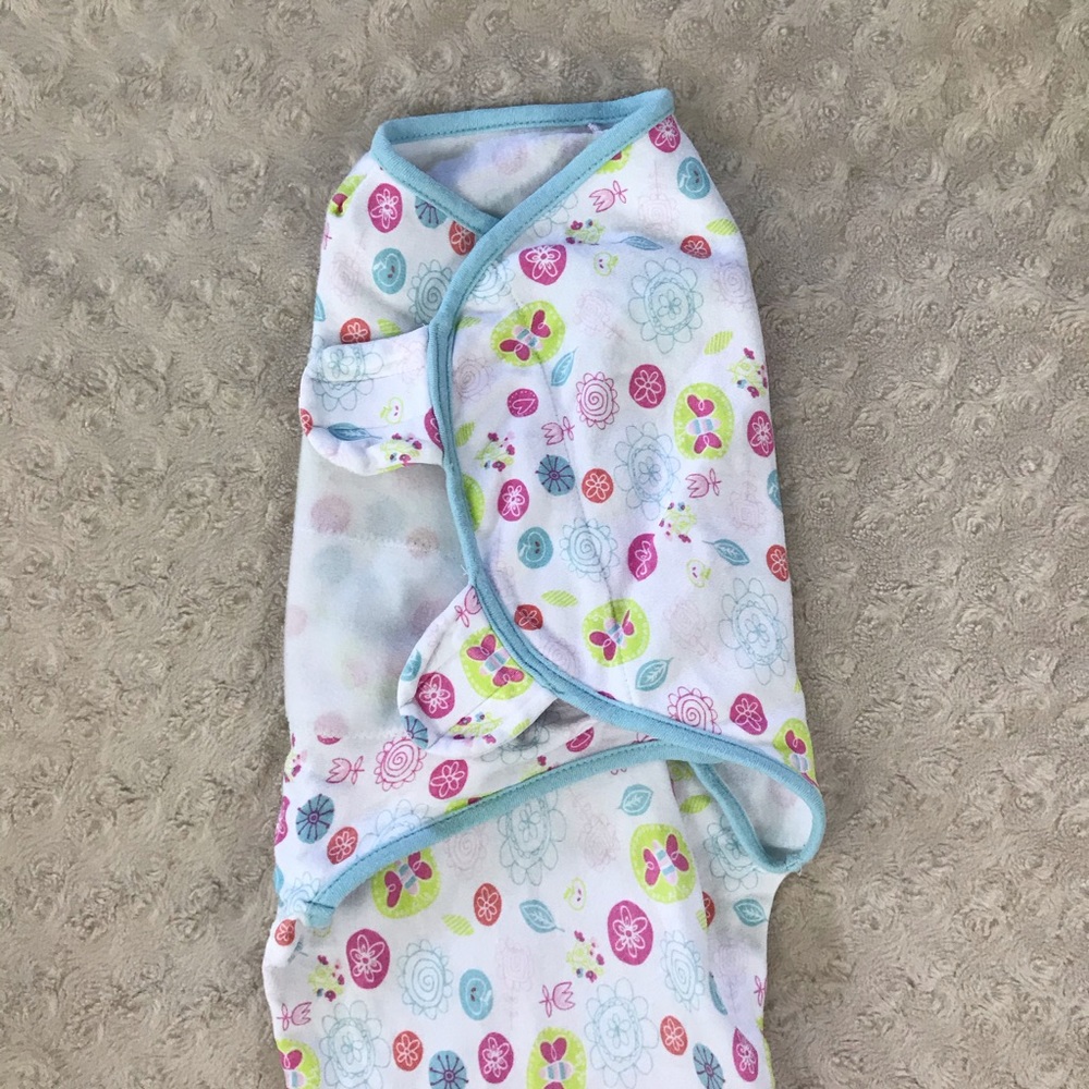 Summer Infant Swaddle Size Sm/Med 7-14 lbs Floral